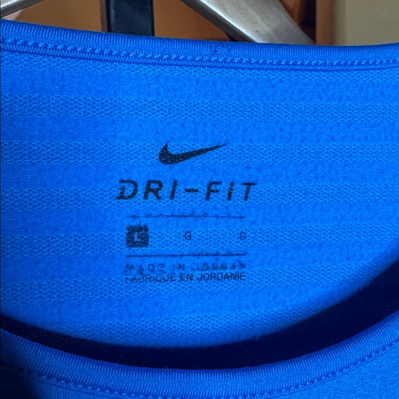 Nike Pro Warm Women's Vibrant Blue Long Sleeve Training Layer Top Size Large - Picture 6 of 10